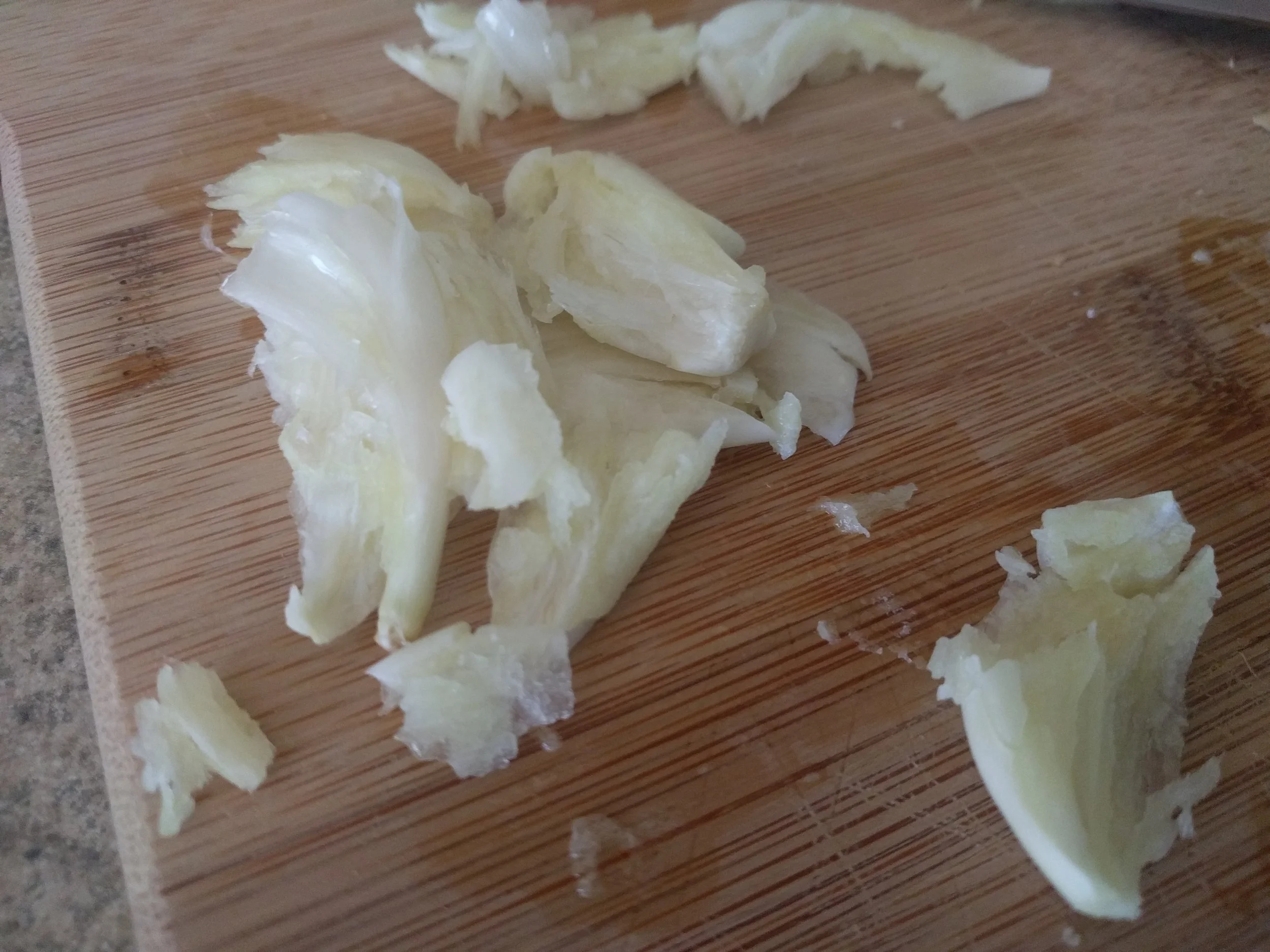 Smashed garlic