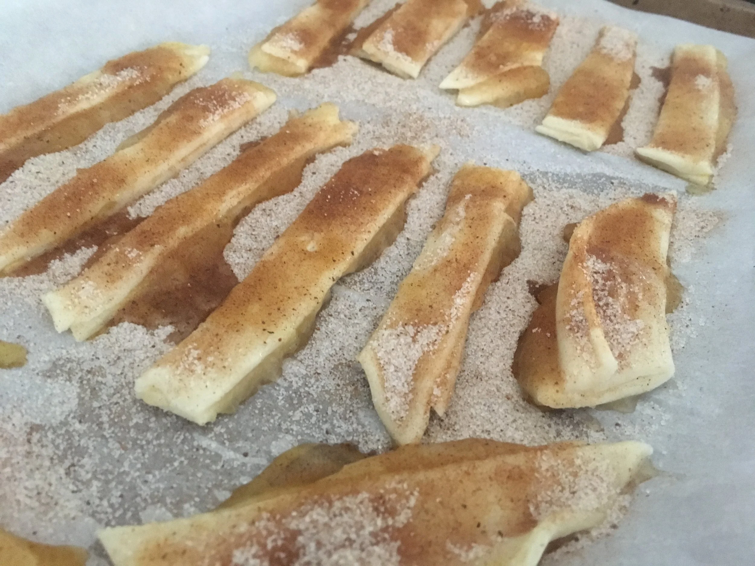 Fries (of all shapes and sizes) ready for the oven!