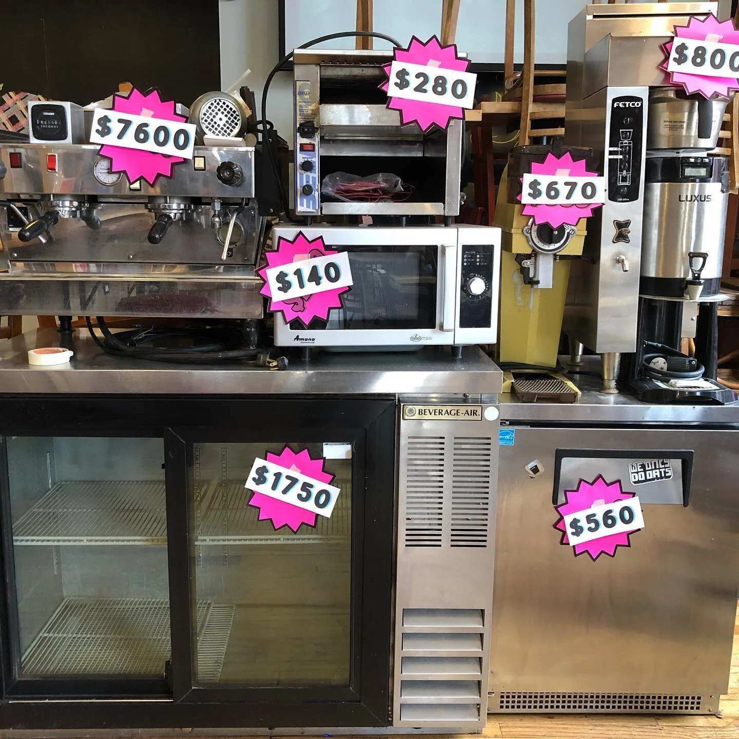 We&rsquo;ve lowered the prices on our cafe equipment! Shoot us a DM if you&rsquo;re interested or have any questions!