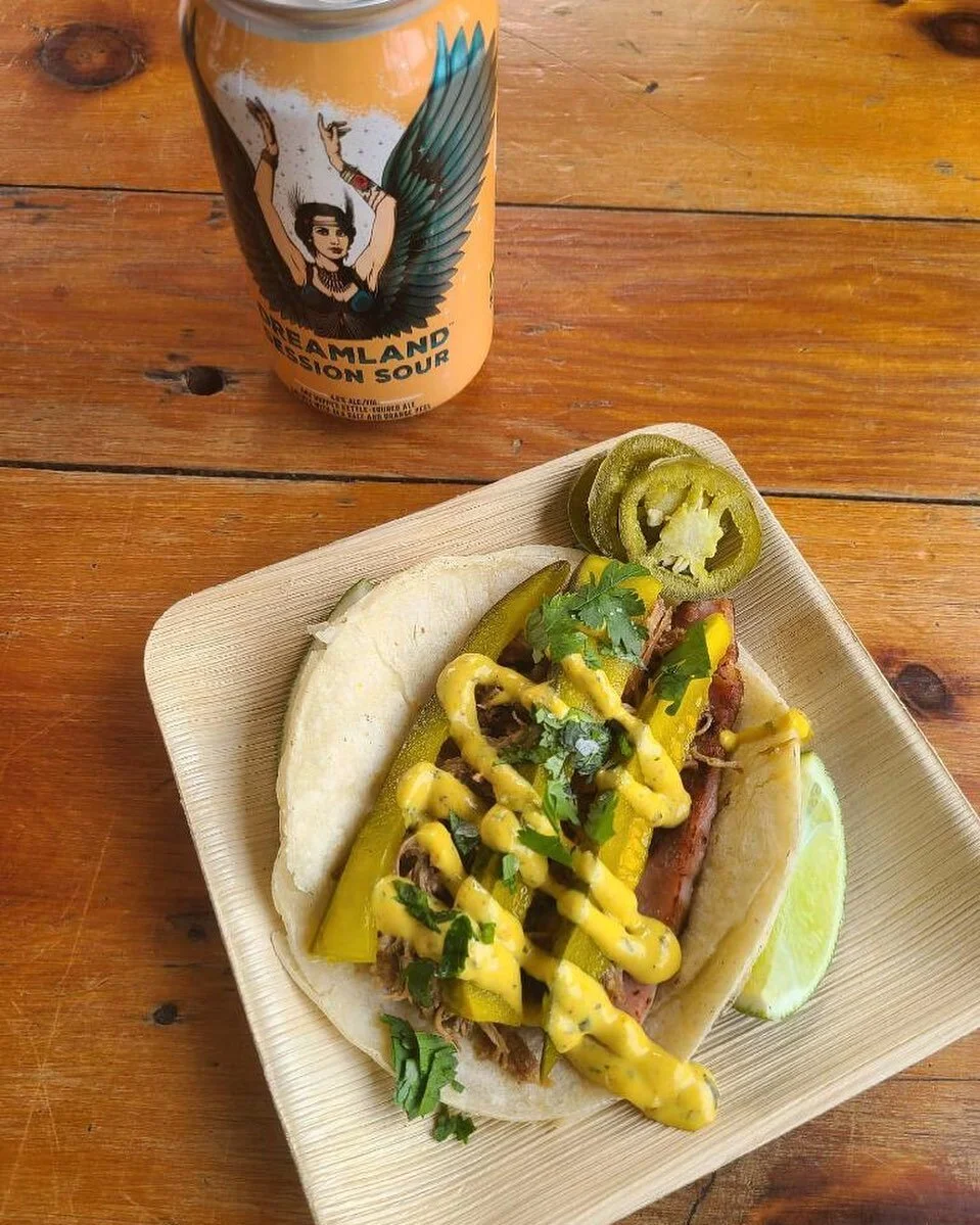 It&rsquo;s quite a pair! Cubano Taco and a light Session Sour. Doesn&rsquo;t get much better than this. Come try it out! 4-10 pm today 👍🏼