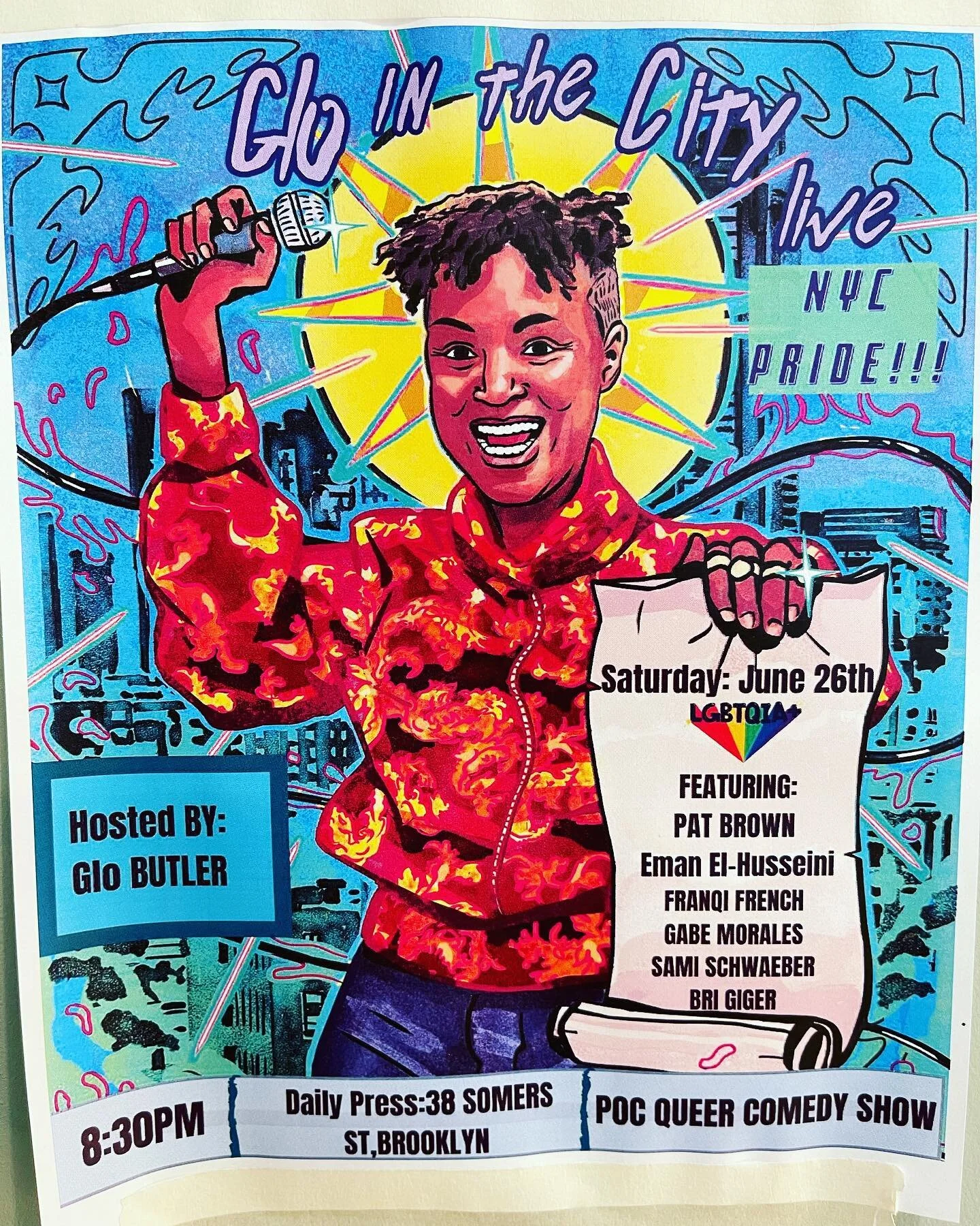 It&rsquo;s happening! Finally! @glo_inthecity returns for their first comedy show here in months!! 
Saturday! Be here! No cover. No drink minimum!