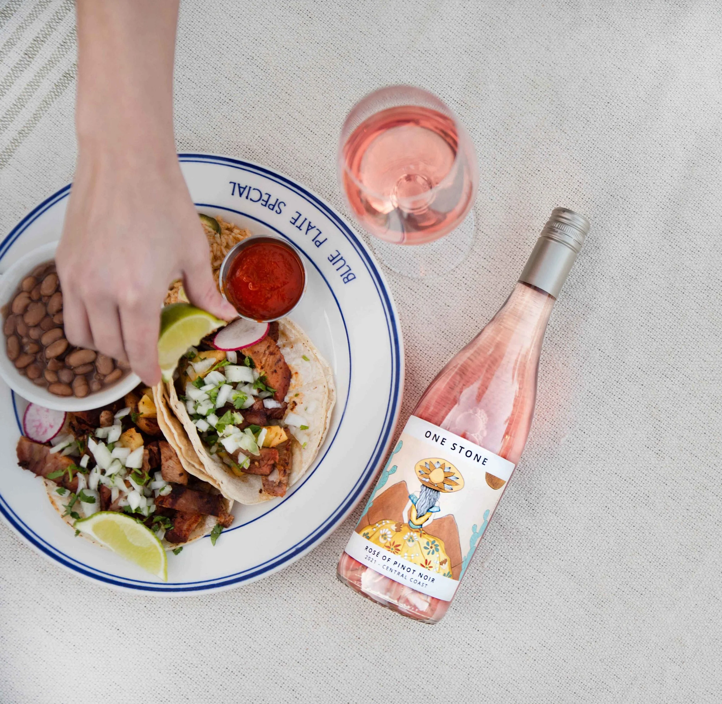 Rosé &amp; Tacos Al Pastor