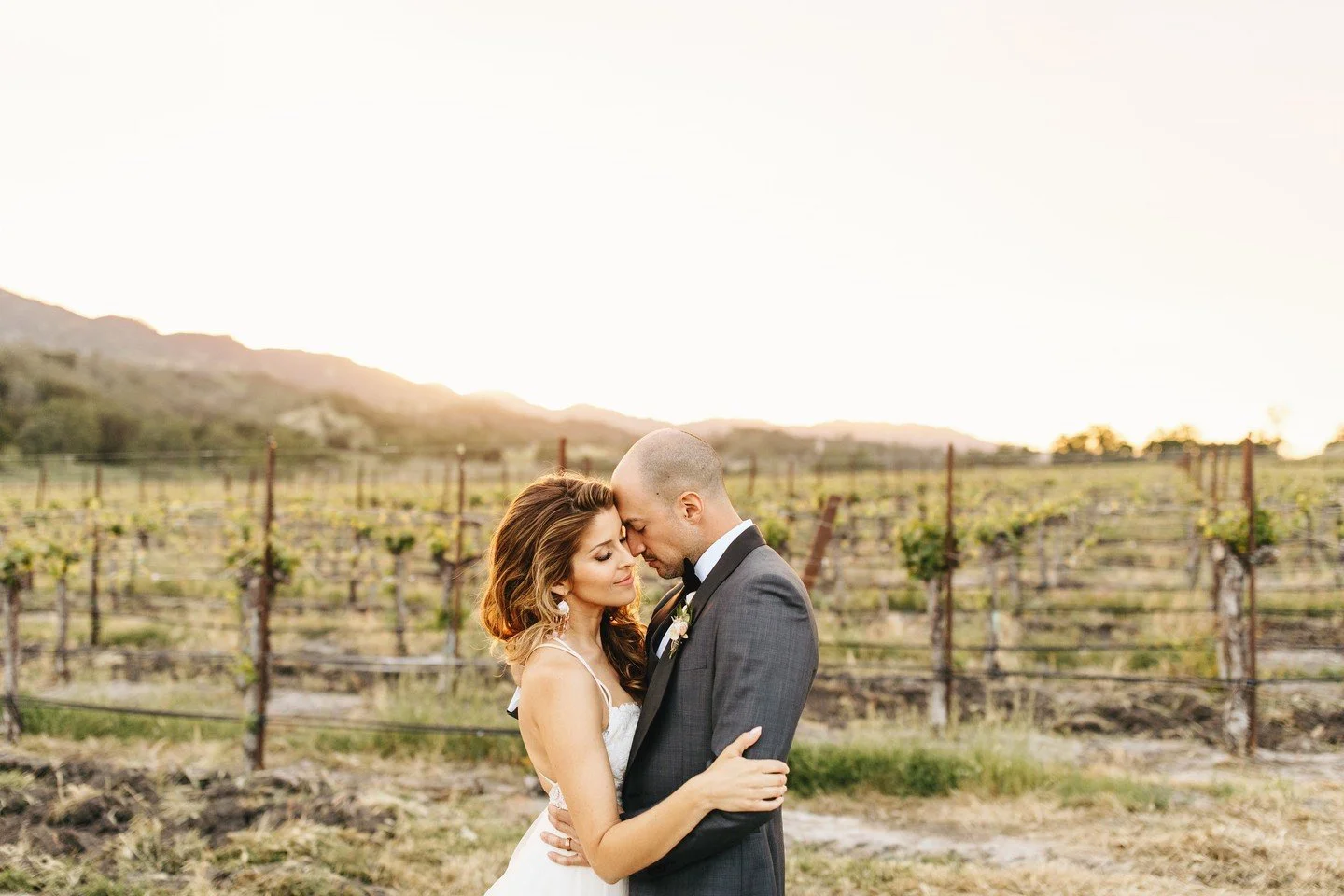 Golden hour, Vineyard views, and the start of forever ✨️🤍