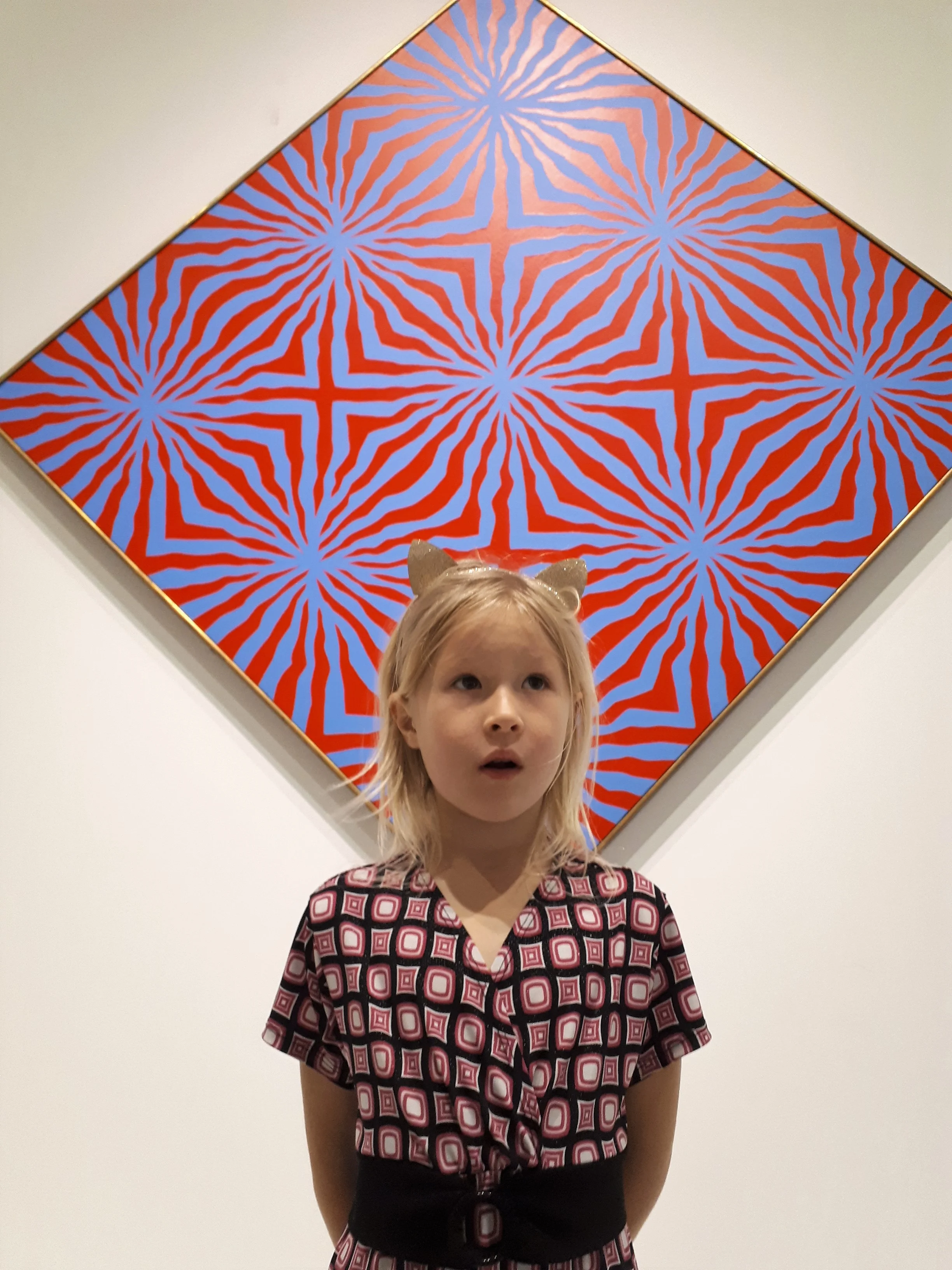 Children naturally gravitate to art and art making. Najma Holmes, 6, puts it simply: “I get happy when I make art.” Here, she is modelling at the Museum of Fine Arts (Musee des Beaux Arts) in Montreal, a visit she called an awesome experience.” Photo: Venta Rutkauskas