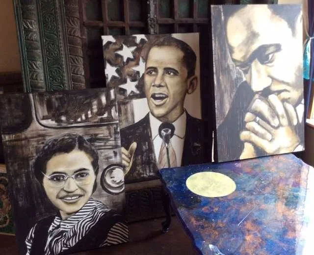 Paintings for City of Leander's 2014 Black History Month Celebration
