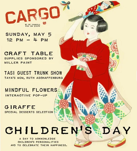 Please join me for an interactive pop-up. we will play with flowers and leaves and remember the power of pausing to create something beautiful. Hope to see you at Cargo-81 SE Yamhill Street Portland, Sunday, May 5 1-3 .