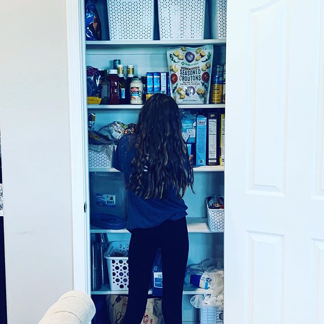 Maddie is preparing for school by creating snack packs, organizing the pantry and making brownies for Noah&rsquo;s first day of high school. Grateful for her heart to help others and her gift of organization! I&rsquo;m excited to start our second yea