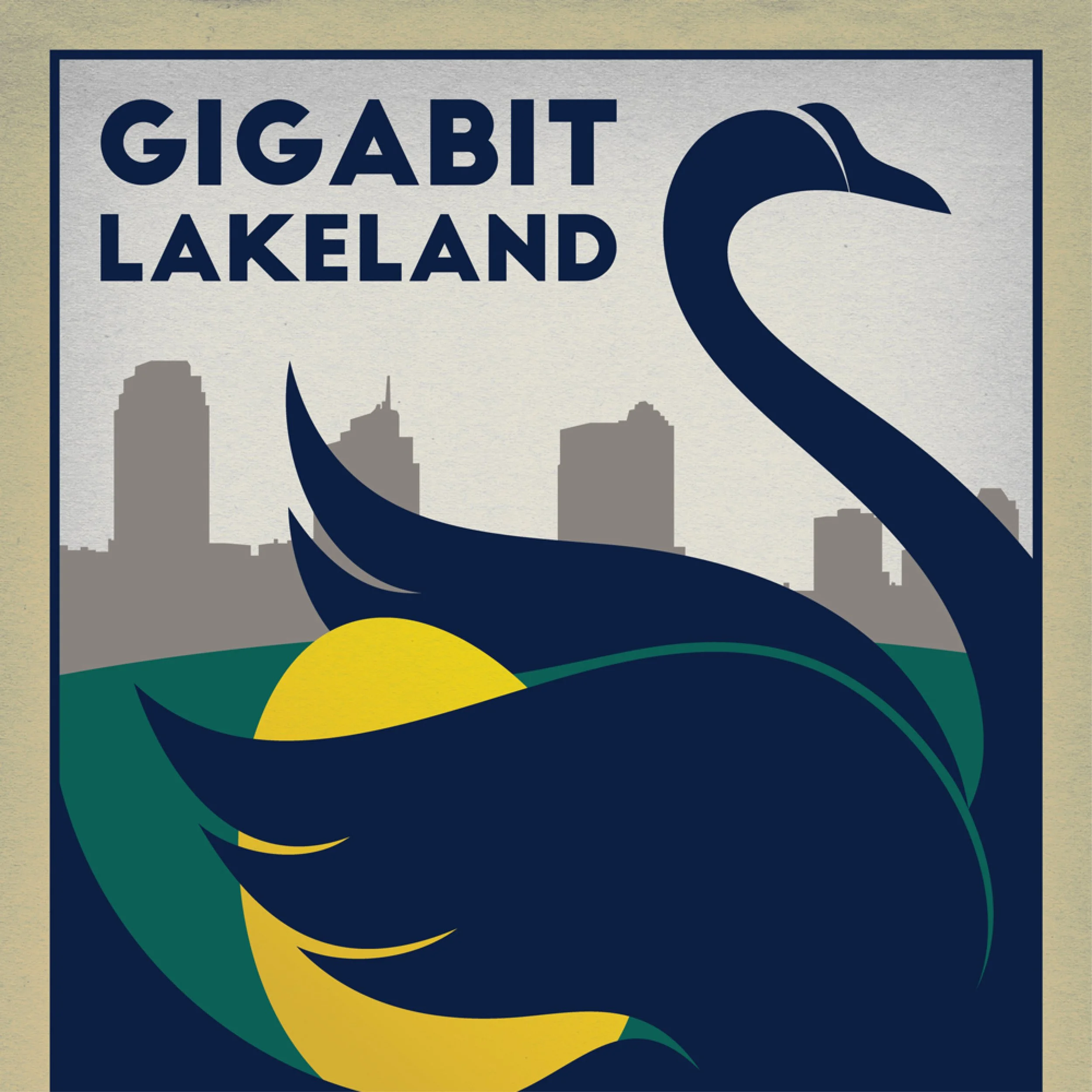 Gigabit Internet - Golden Egg Poster