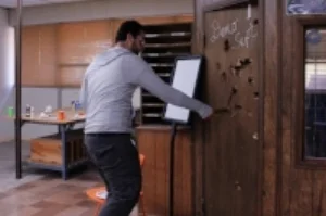 Luis making contact