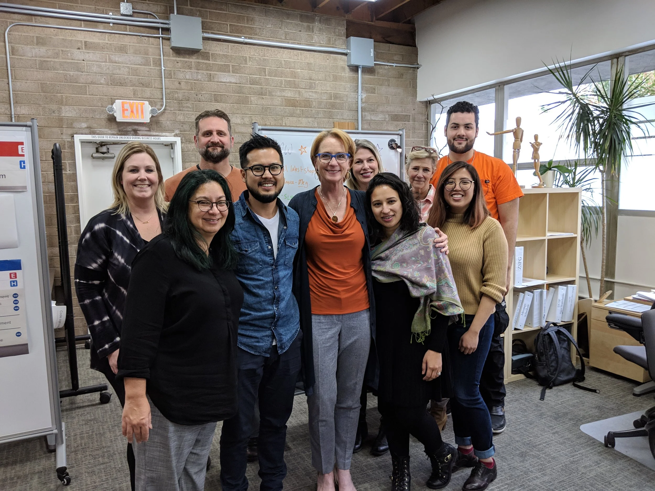 Ivo Sakamoto, second from left in front, is traveling through the SF Bay Area to learn various practices from EGD firms. We were happy to host him for a day!