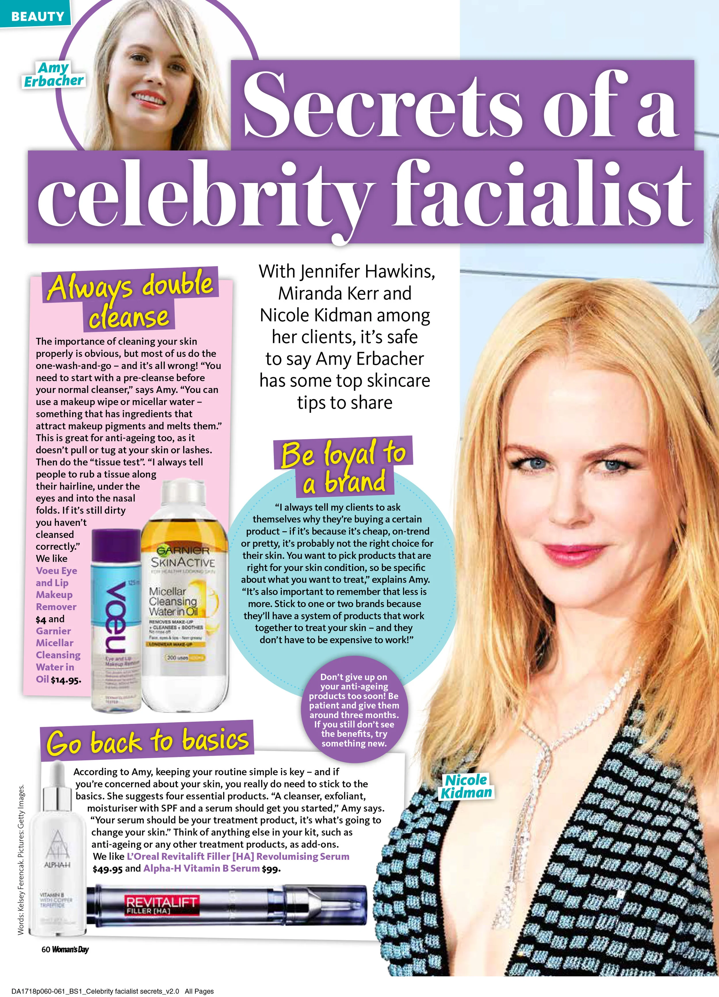 Celebrity Facialist Secrets Amy Erbacher