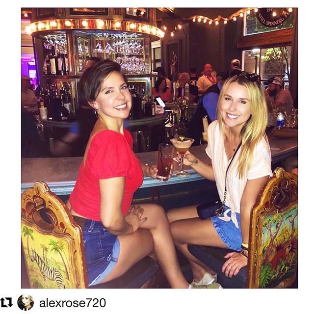 #Repost @alexrose720 with @get_repost
・・・
Look how cute our babes @mackadocious and @alexrose720 are while in Nola for the first annual improv festival! ⚜️👠🥂