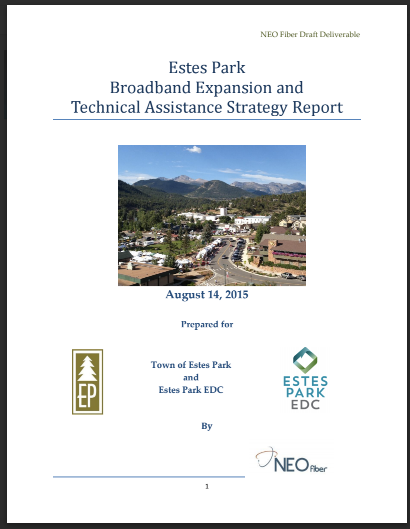 This Report was prepared under an Award from the U.S. Department of Commerce Economic Development Administration Project Number: 05-69-05624. This publication was prepared by The Town of Estes Park and the Estes Park EDC. The statements, findings, conclusions, and recommendations are those of the author(s) and do not necessarily reflect the views of the Economic Development Administration.