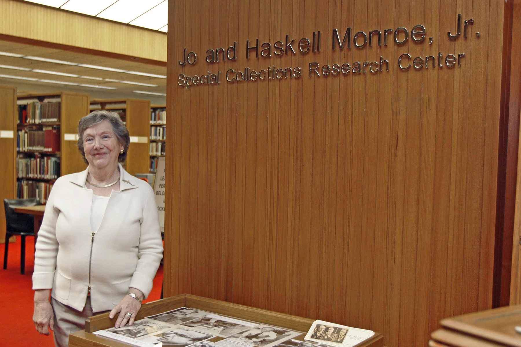The University of Texas at El Paso’s University Library in October 2016 held a reception in honor of former UTEP President Haskell Monroe Jr. and his wife, Jo Monroe, in recognition of their gift of $250,000 to the Library’s Special Collections Department. During the reception, the Research Room in Special Collections will officially change its name to the Jo and Haskell Monroe Jr. Special Collections Research Center. Monroe Jr. is an educator and administrator who served as UTEP President from July 14, 1980, to June 30, 1987. During his tenure, he helped increase private financial support enabling the construction of the University Library and established the Junior Scholars Program that offered students the chance to take University courses for credit while still attending high school. In 2013, the Monroe’s established the Jo and Haskell Monroe Jr. Library Special Collections Endowment, which provides a permanent source of support to ensure that critical research is possible through the use of the archives of the University Library.