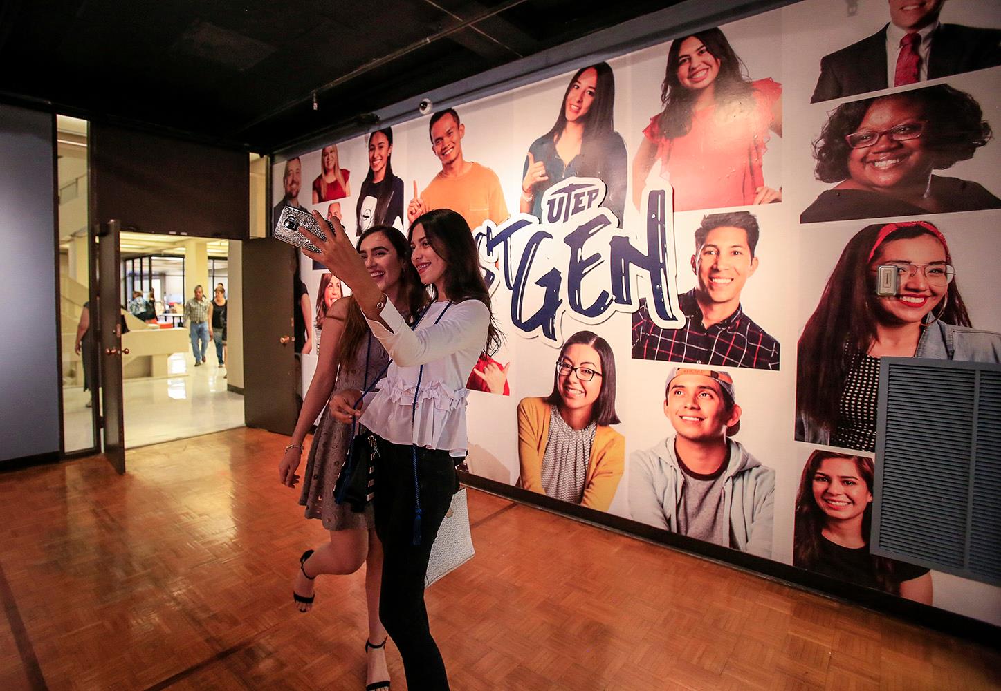 An opening reception for an exhibit featuring photos and personal stories of first-generation college students was held Monday, April 22 in the Union Gallery. It celebrated first-generation students, alumni, faculty and staff whose parents did not receive a baccalaureate degree and who are working to become the first in their family to graduate.