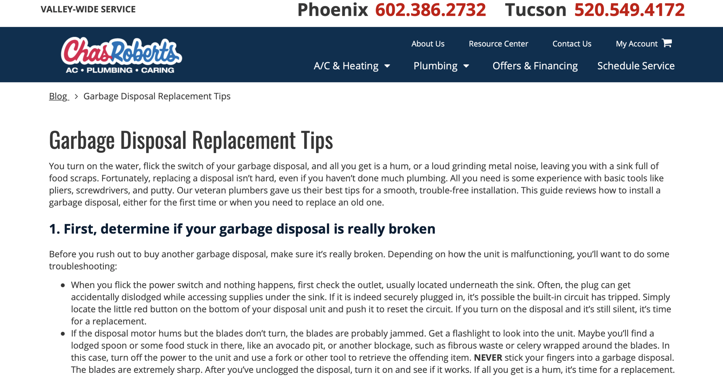 CR Blog 'Garbage Disposal Replacement Tips1.png