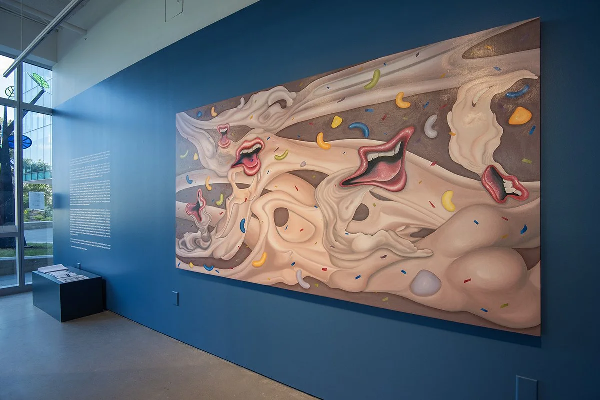   Paradise of Terrestrial Pleasures  (2023) Intel Lastierre oil on canvas 59” x 109” 