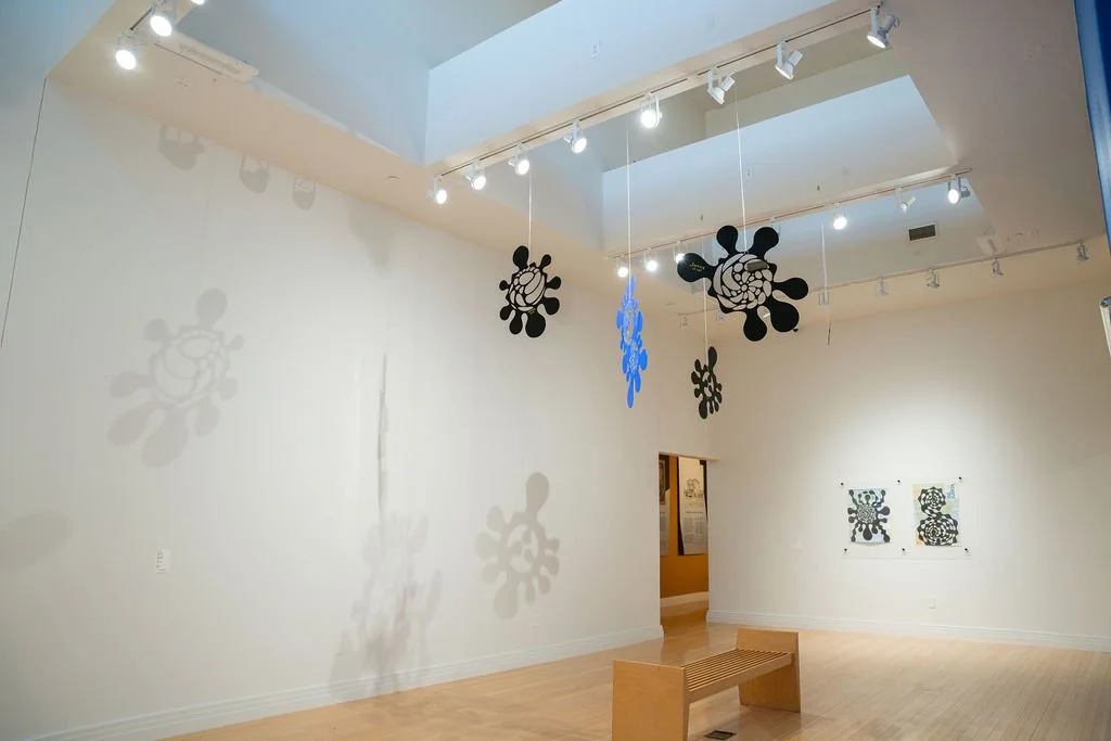   Turbo  (2021)  Steven Bernard Jones acrylic laser cut 29.5” x 24” x 0.18”   Hey, Big Blue Jester  (2021) Steven Bernard Jones acrylic laser cut 31.5” x 22” x 0.18”   Untitled  acrylic laser cut 32” x 22” 0.18”   Fusion 1961  (2021) Steven Bernard J