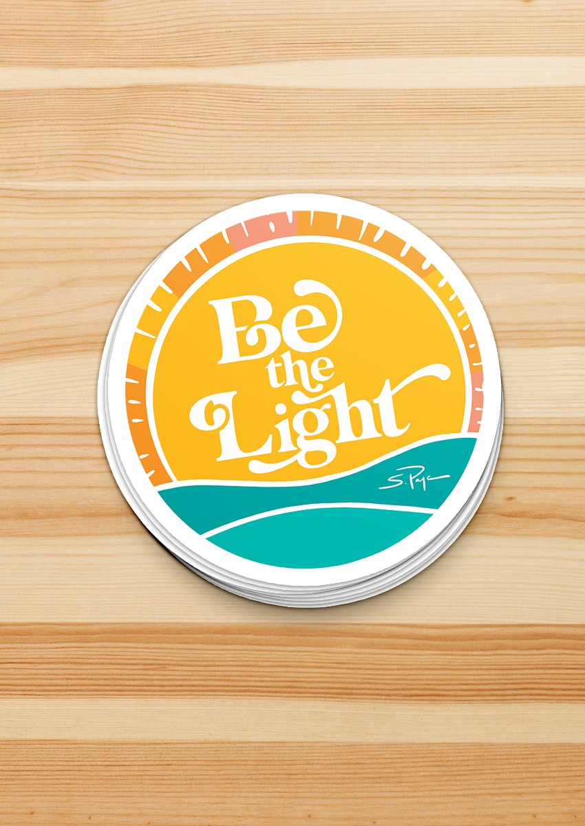 BetheLight_sticker_circle_mockup.png