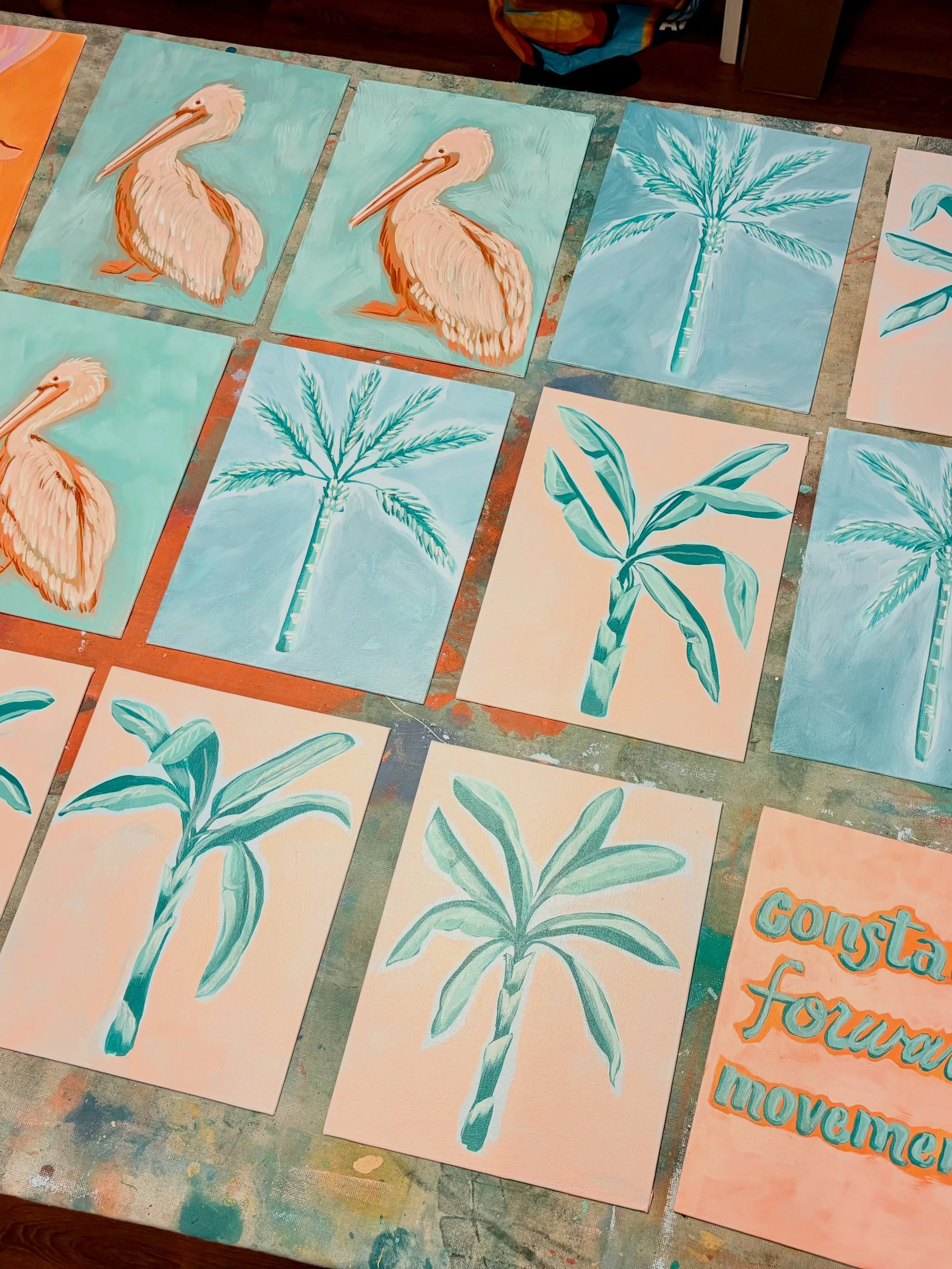I&rsquo;m trying something new and will have a few 8x10 mini originals for sale and this week&rsquo;s upcoming Seaside Art Walk. Details below! ⬇️ 

Seaside Town Square
Wednesday 5/27
4-8pm
Local Art &amp; Music! 

#seaside #artmatters #sarahpageart 