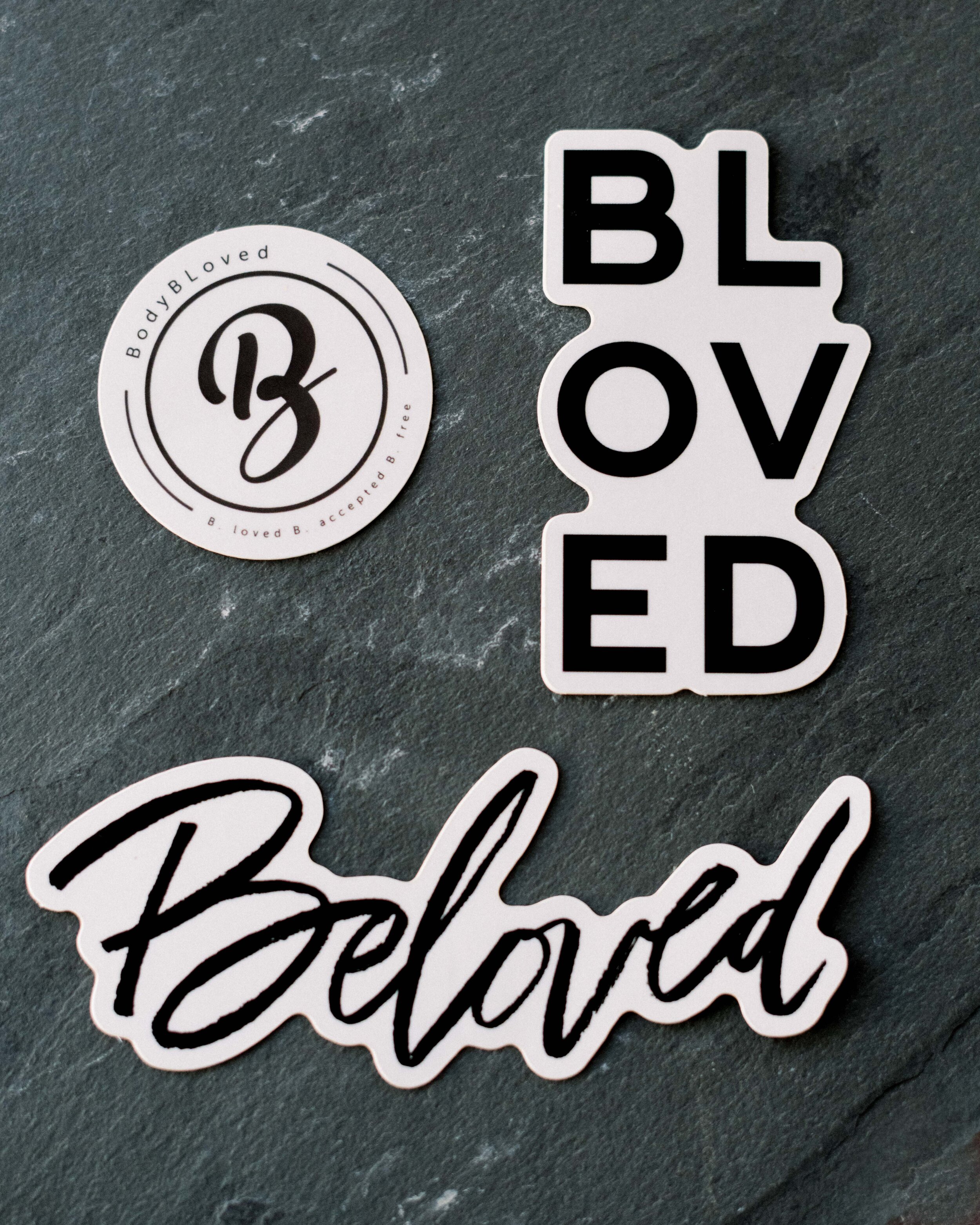 Die cut brand sticker bundle