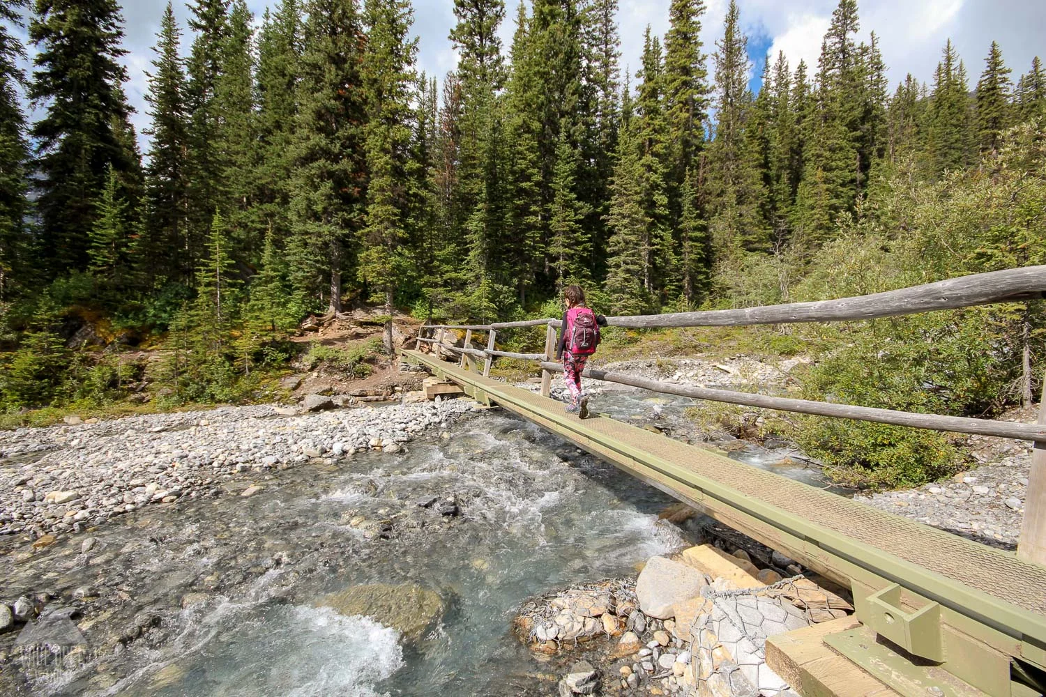 One of the many water crossings.