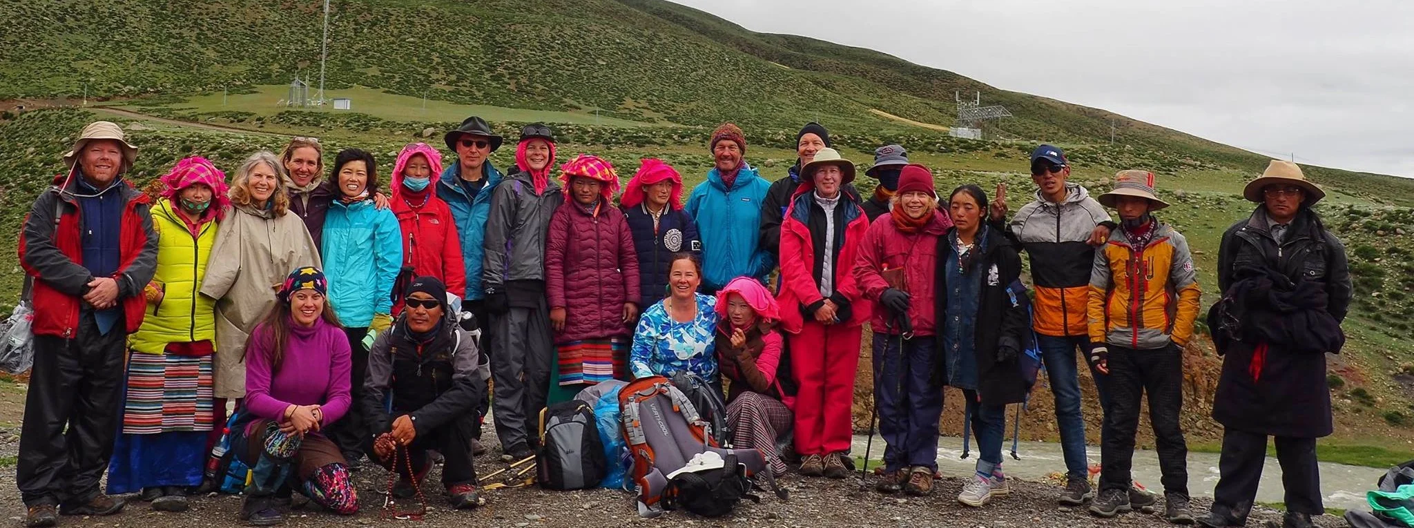 We made it! Our 2017 group, after the 3 day Mt. Kailash circuit. Photo Laura Marchelya.