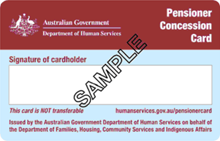 Pensioner Concession Card