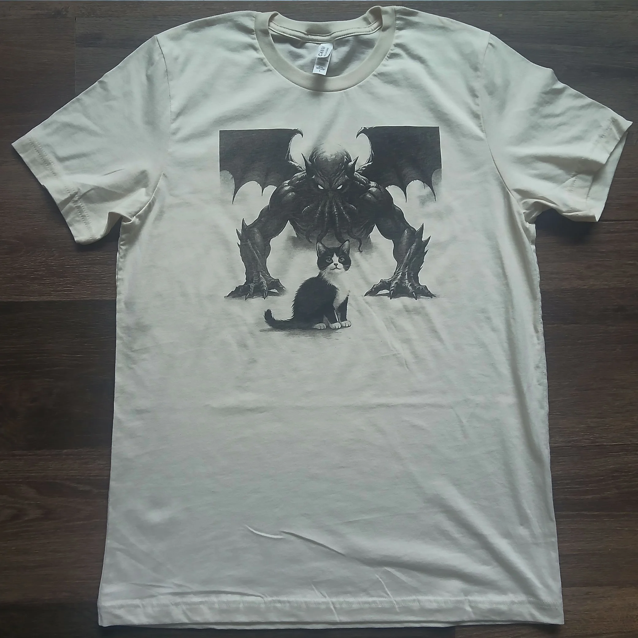 Cthulhu And The Cat Graphic Tee (PRE-OERDER)