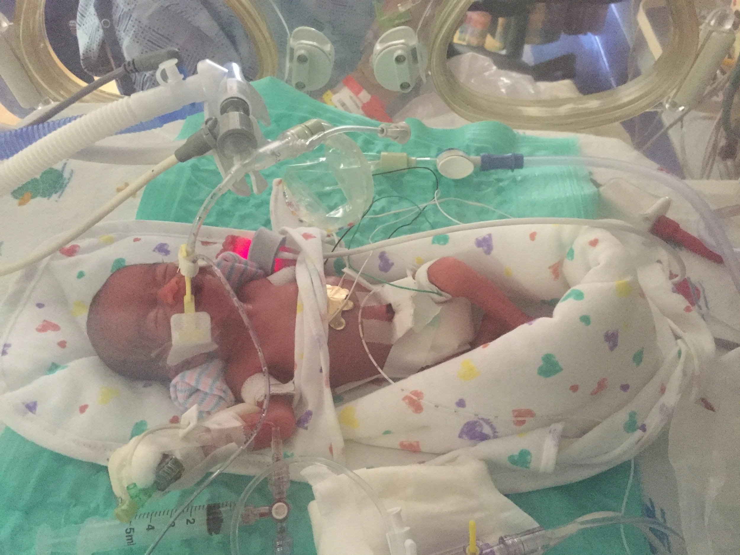 The day after she was born.