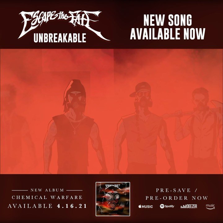 Thanks for all the love today with &ldquo;unbreakable&rdquo;!

Link in bio 

HUGE thank you to @allihagendorf and the @Spotify team for featuring &ldquo;Unbreakable&rdquo; on #RockHard #AllNewRock, #JustRock, and #ThePit!