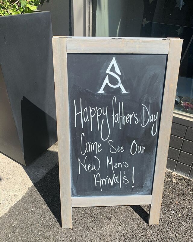 Happy Father&rsquo;s Day 20% Off ALL Men&rsquo;s! Come shop with us we&rsquo;re OPEN 10AM-6PM🥰