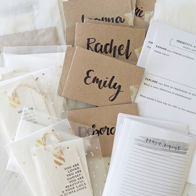 Different times. Different things. Same truth. 
Prepping for our first virtual #inspiregathering @mercymultiplied this week. While I am for sure going to miss being in person, I am so grateful to be able to get crafty and talk Jesus over the screen. 