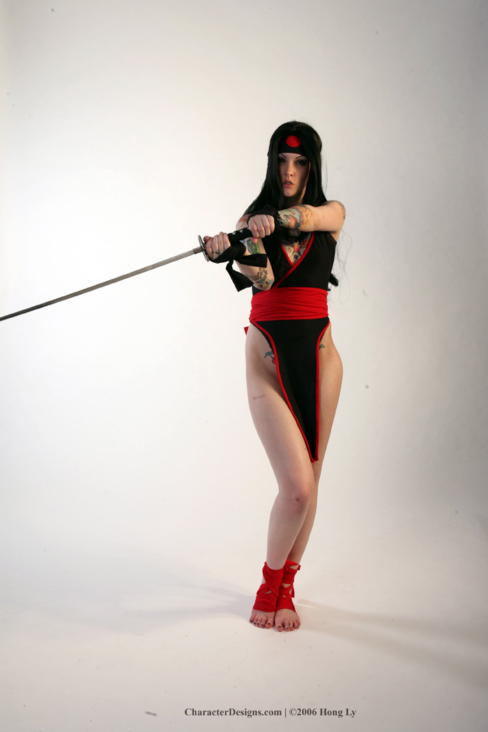 021 Female Ninja Outfit Pose  Characterdesignscom