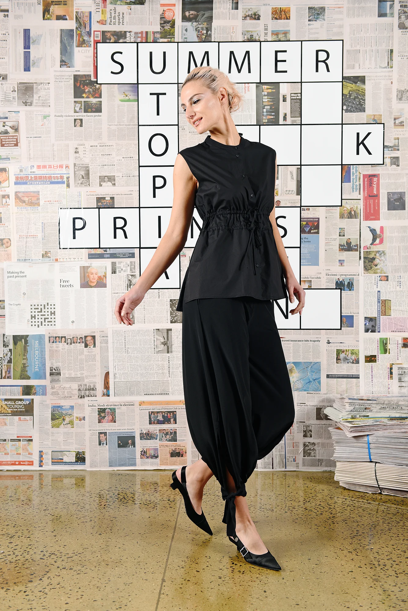 DTY02823 EDIT SHIRT DTY02609 ELANA PANT MODEL’S OWN SHOES