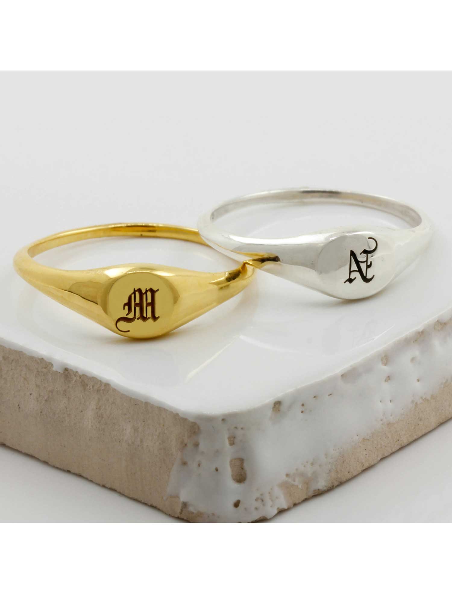 initial signet ring