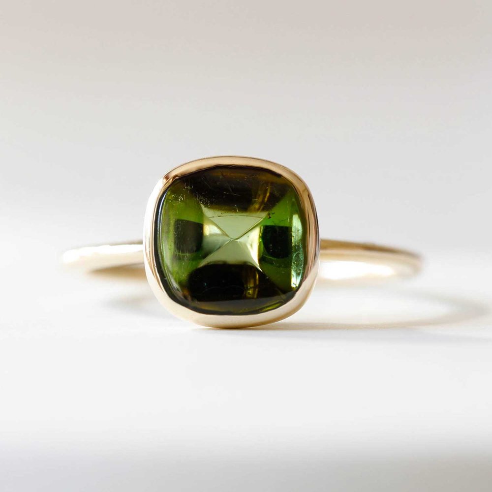 Green Tourmaline Ring