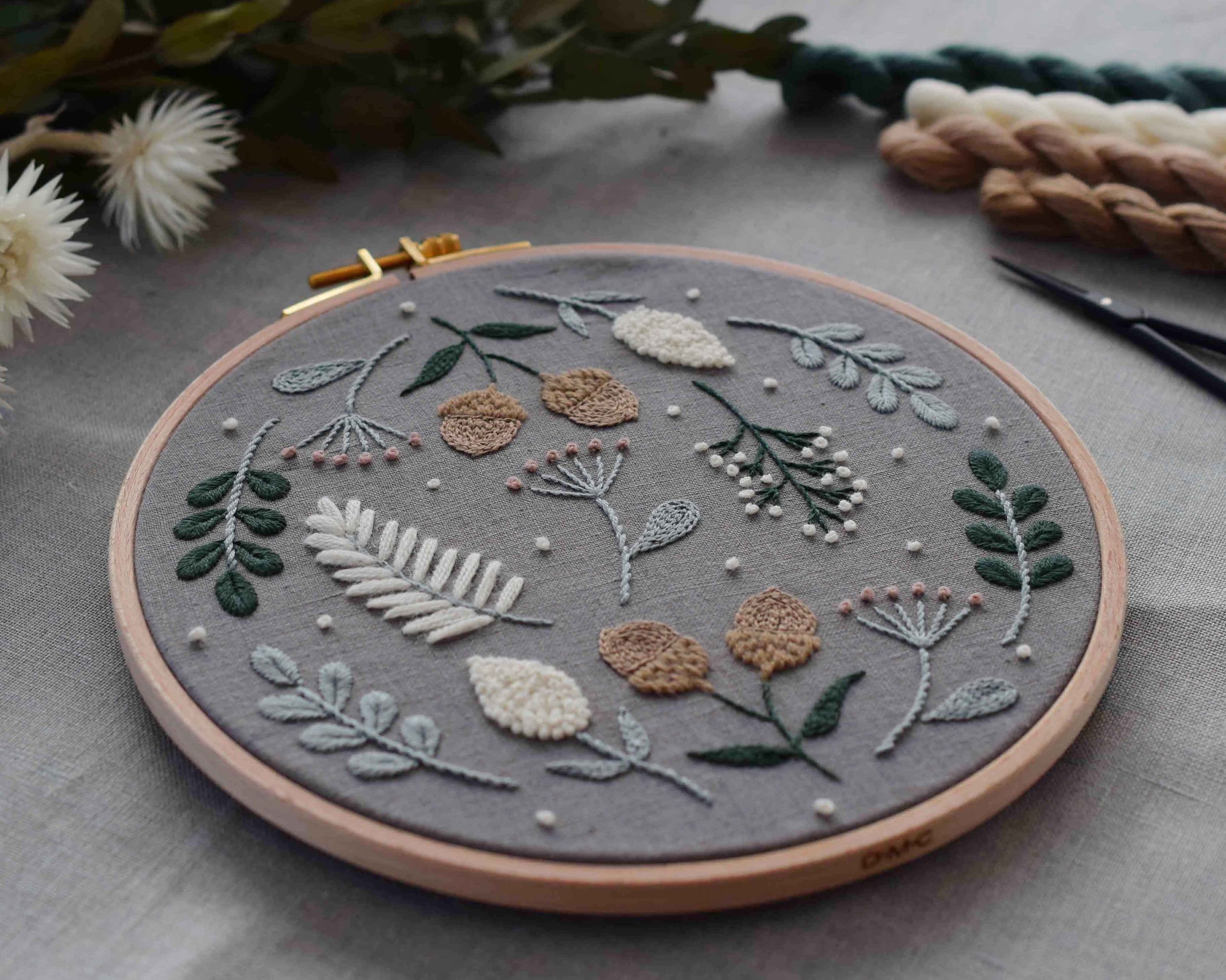 北欧のウール刺繍 1DAYレッスン