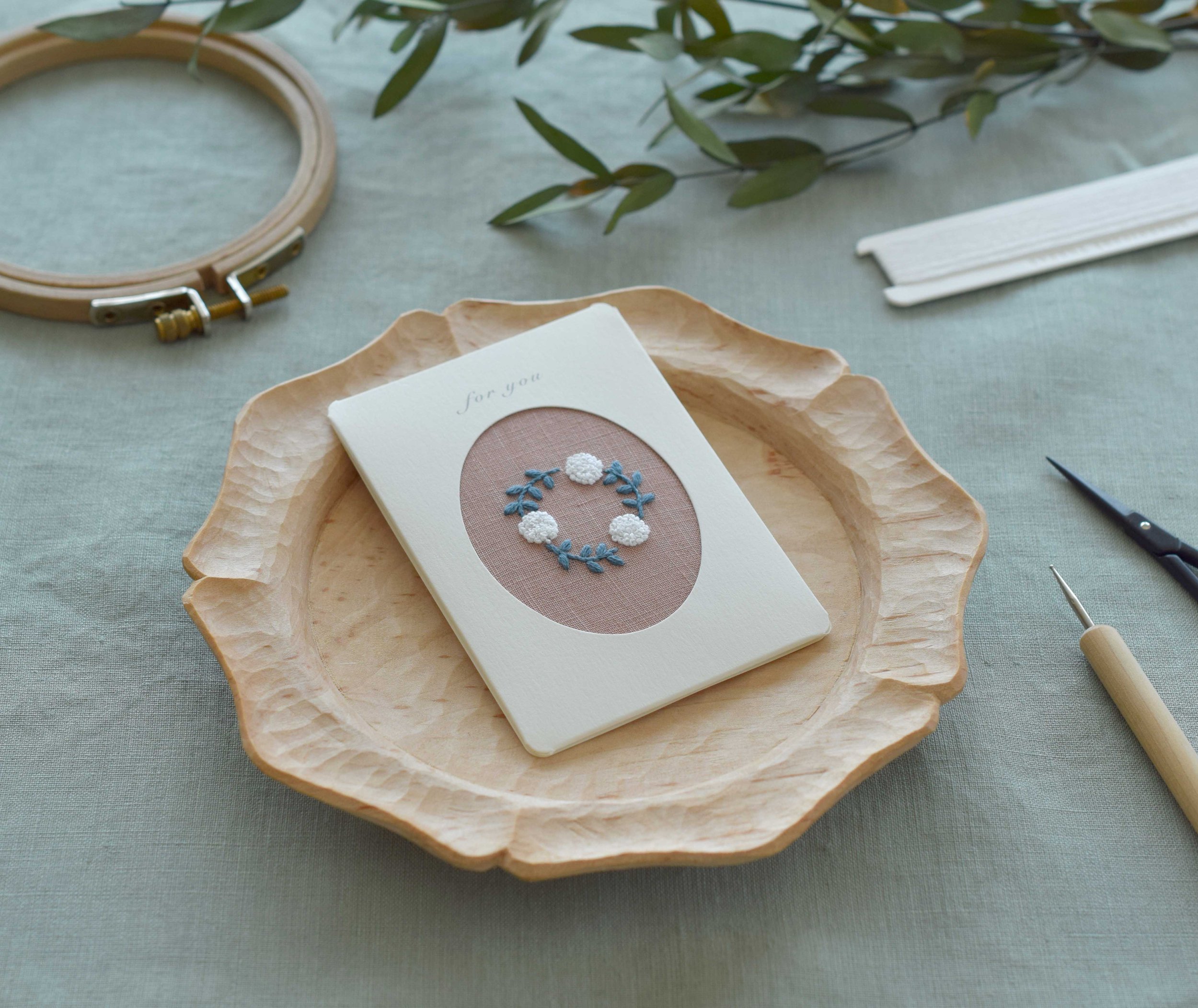 草花のピンクッション