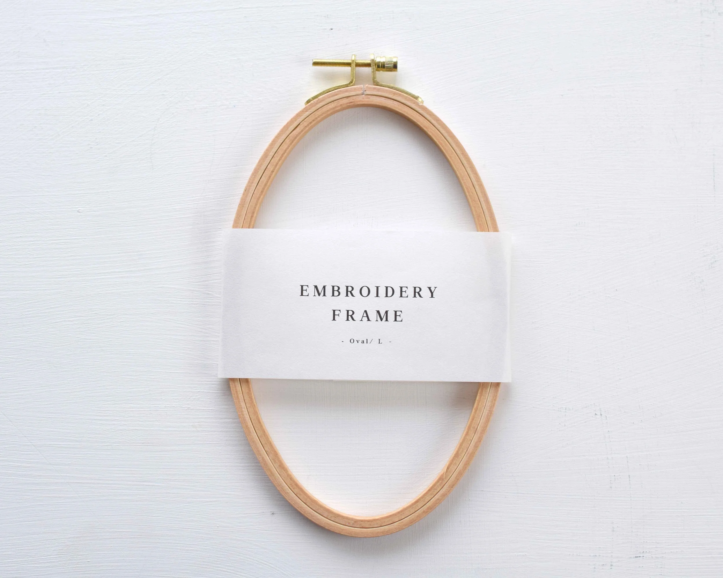 オーバル刺繍枠 L ¥2380