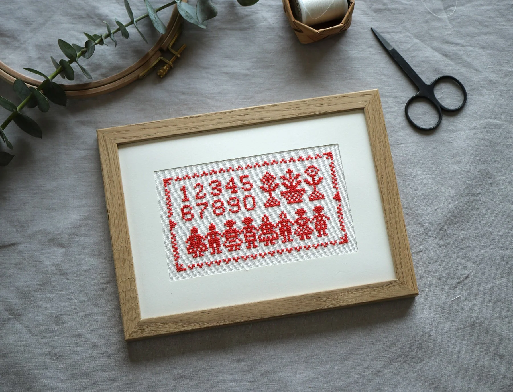 北欧デンマークの糸でつくる  はじめてのクロスステッチ