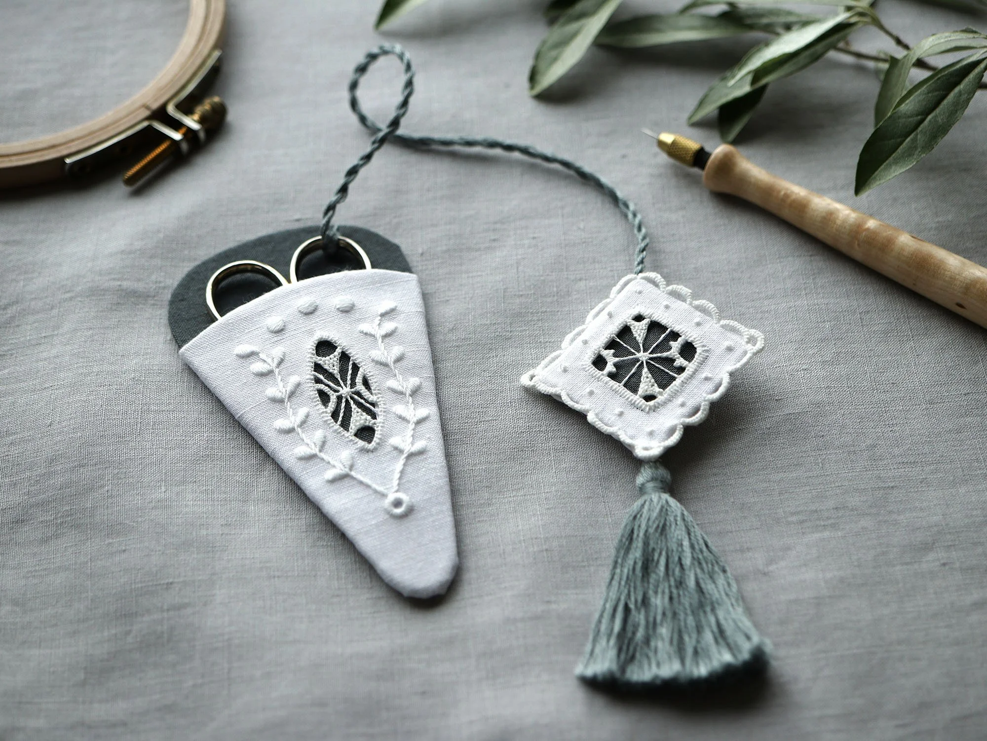 北欧の伝統白糸刺繍 HEDEBO入門