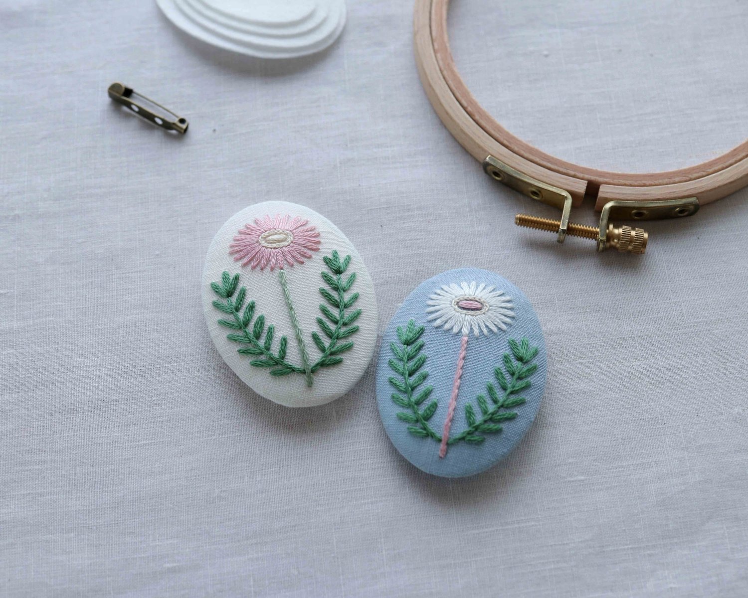 刺繍ハンドメードクションサイズ頭デルサイズ