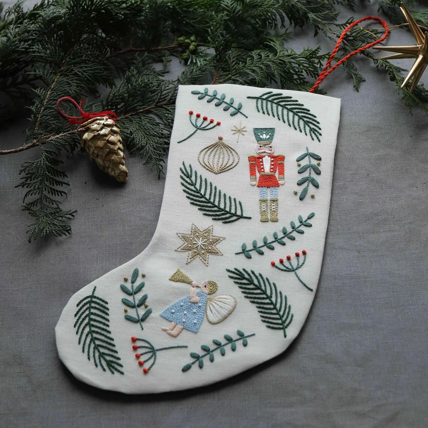 プチポアン刺繍　クリスマス ストッキング プチポアン刺繍 クリスマス ストッキング 【公式通販】