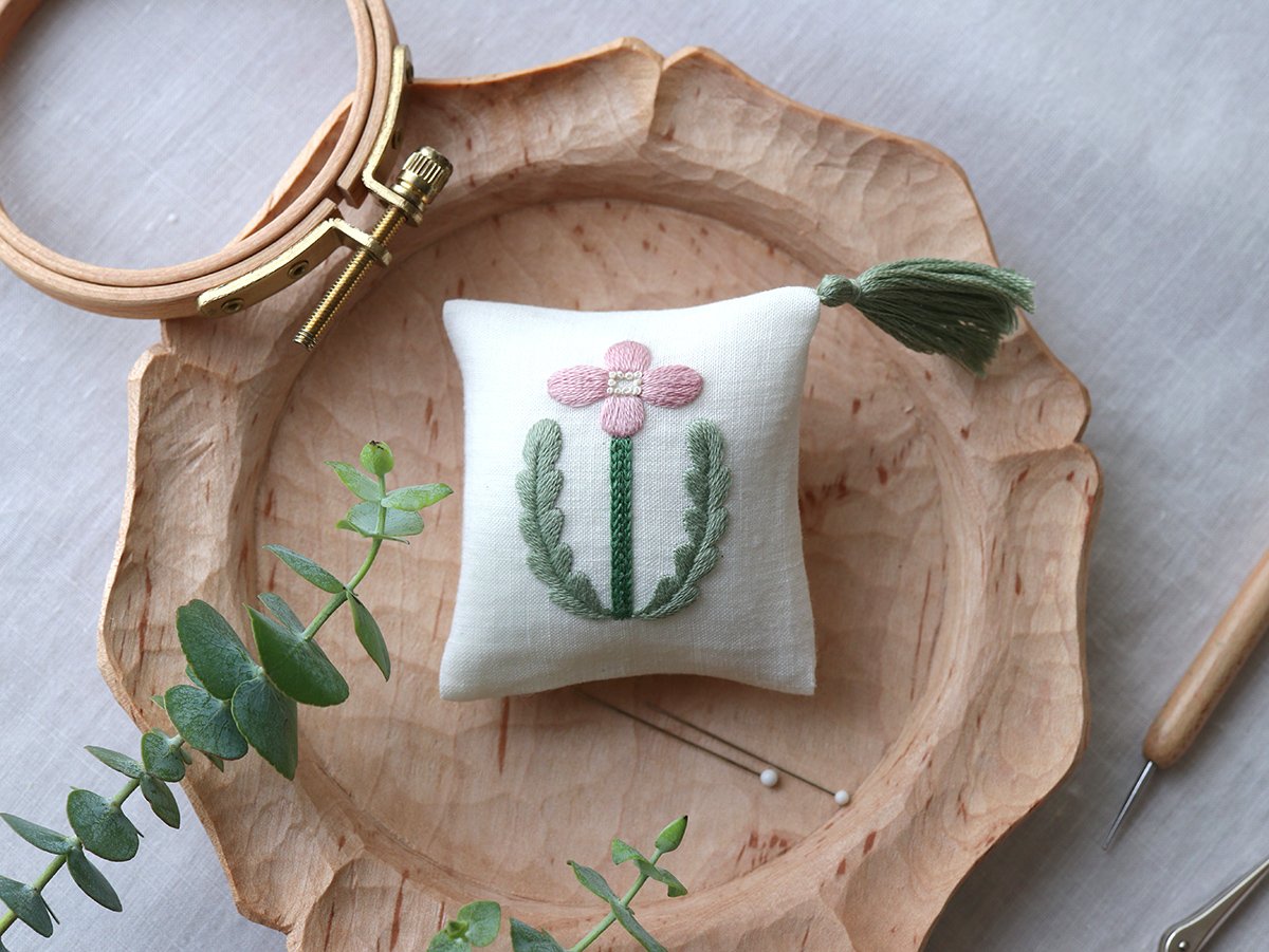 アンティーク ベルギーフルーツバスケット色糸刺繍クロス ドアカーテン