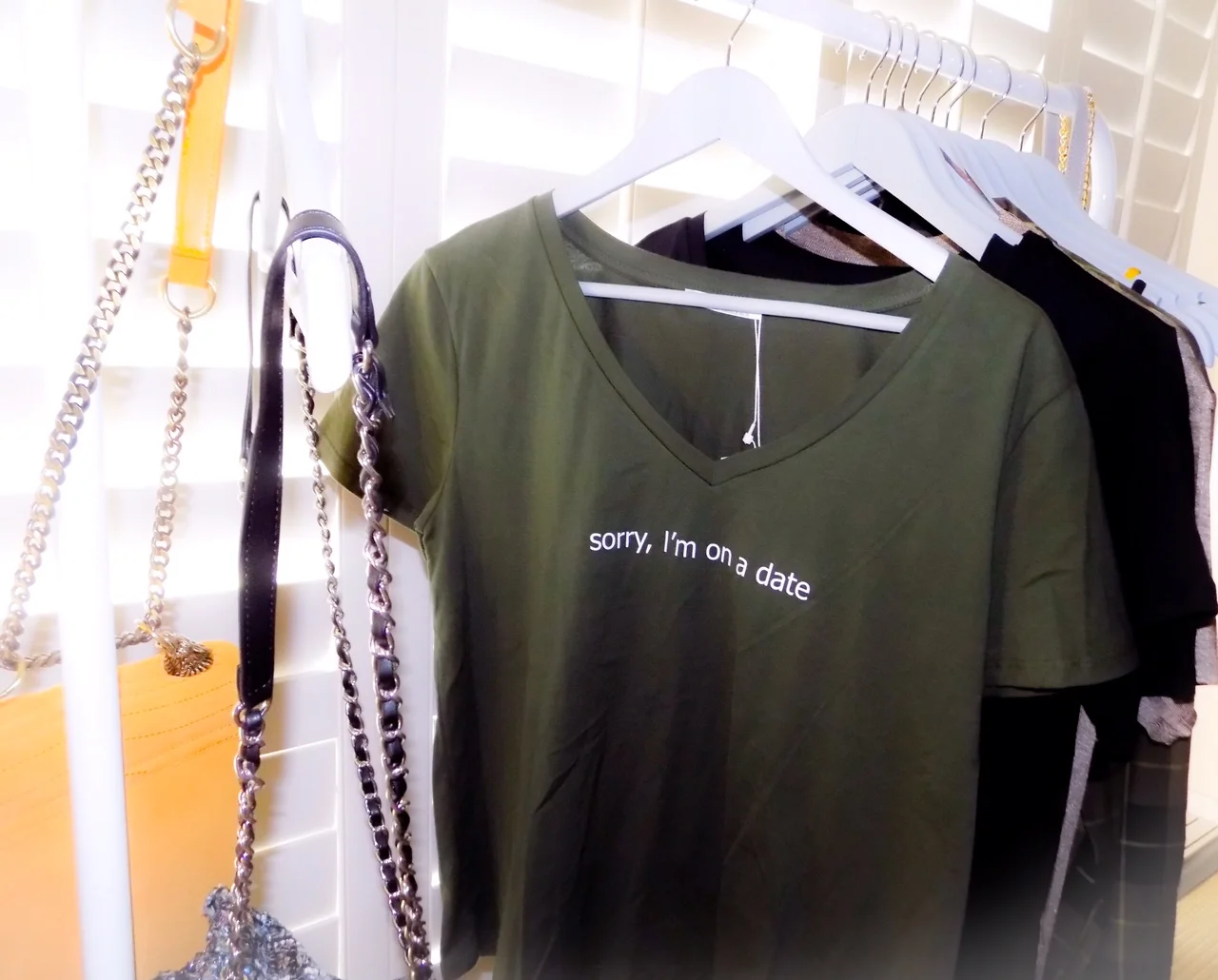 Olive green T-shirt