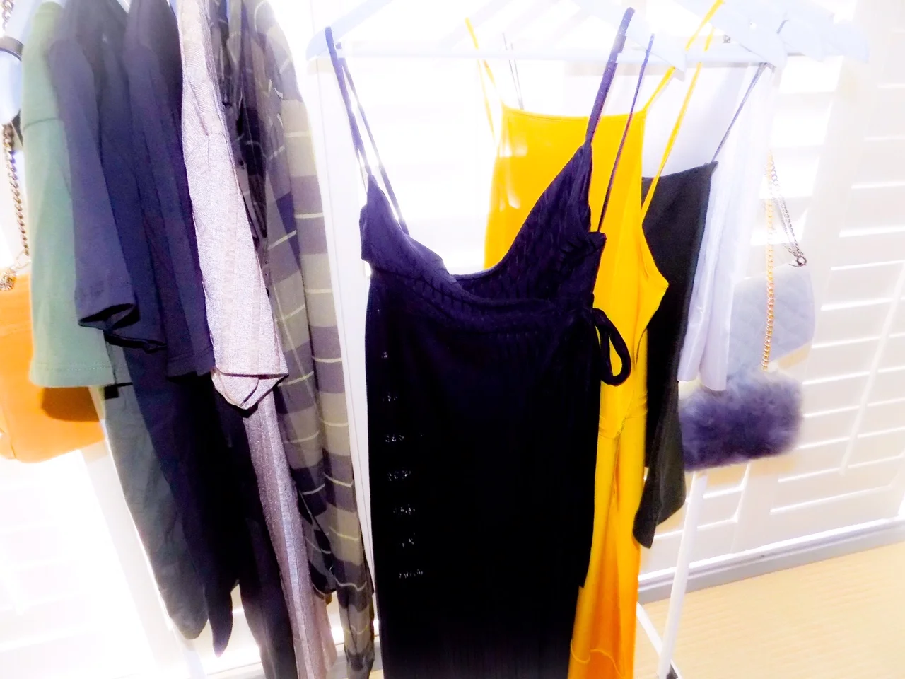 Navy blue crossover ankle length dress