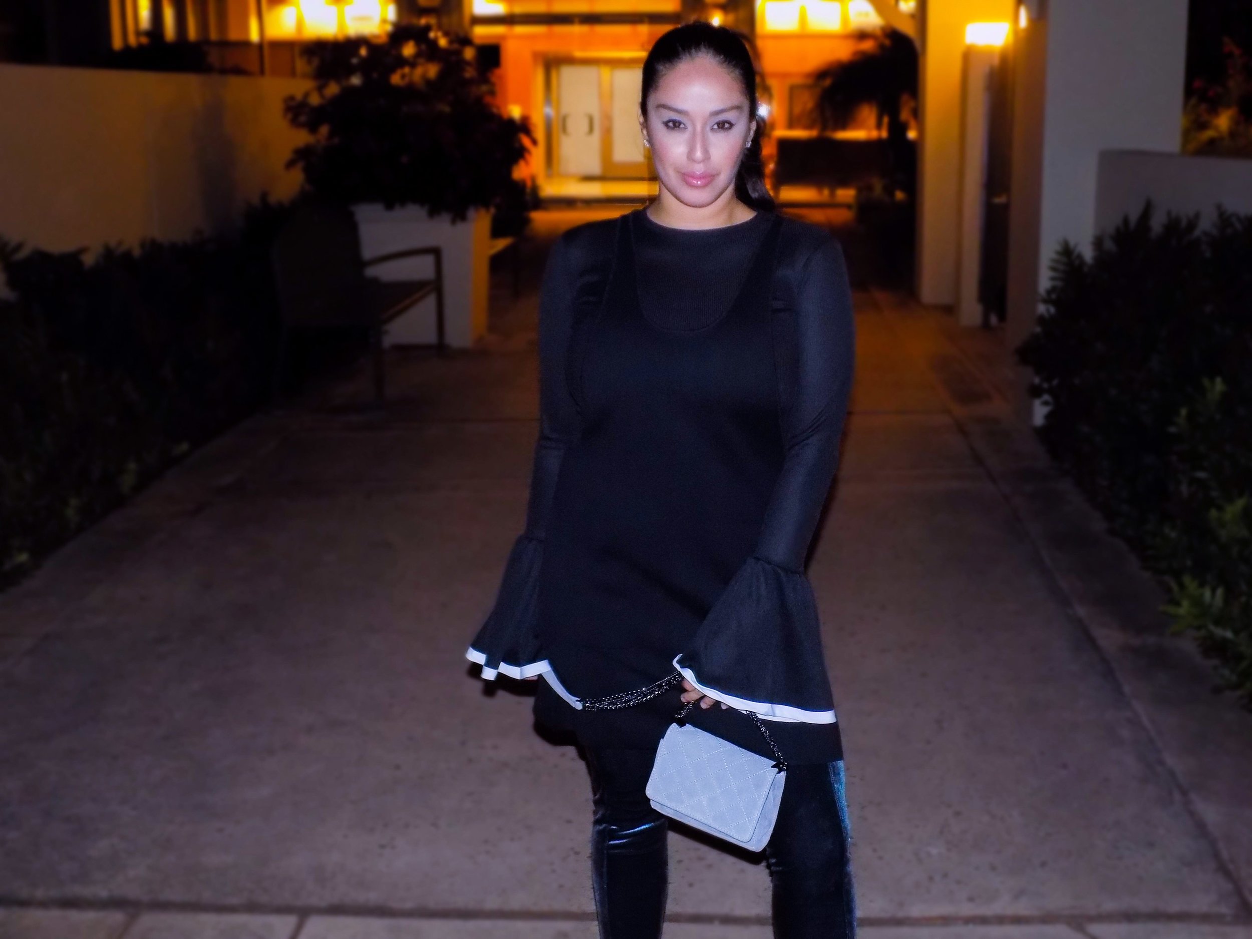 Bell Sleeves & Over The Knee Boots