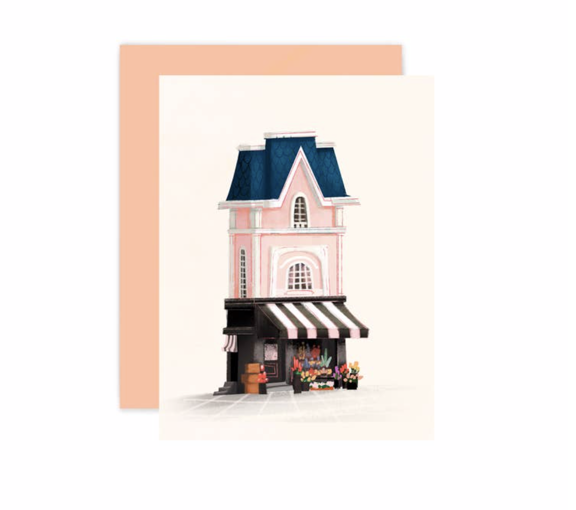 Paris Floral Shop Card