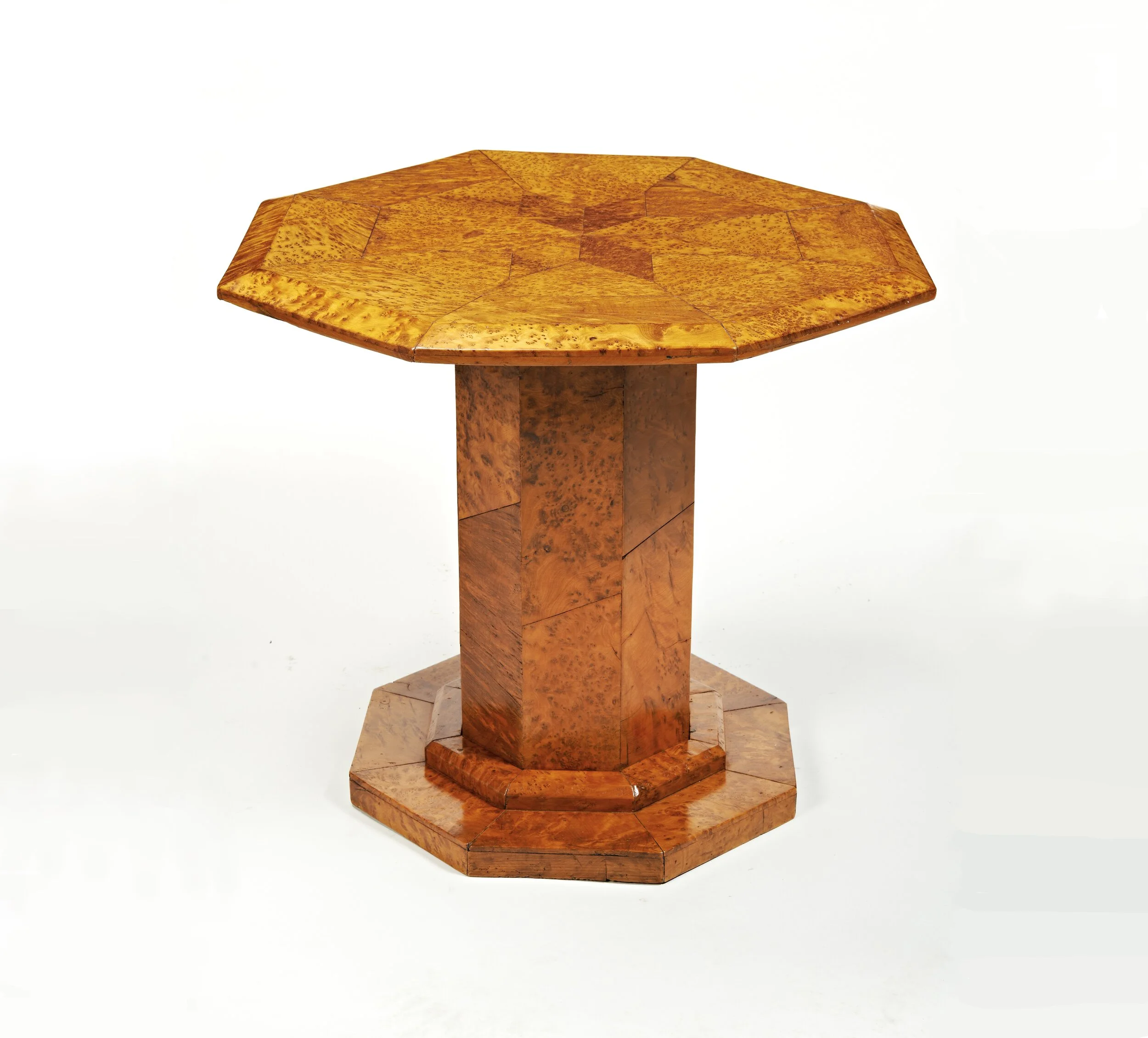 French colonial burr wood occasional table sq[97309].jpg